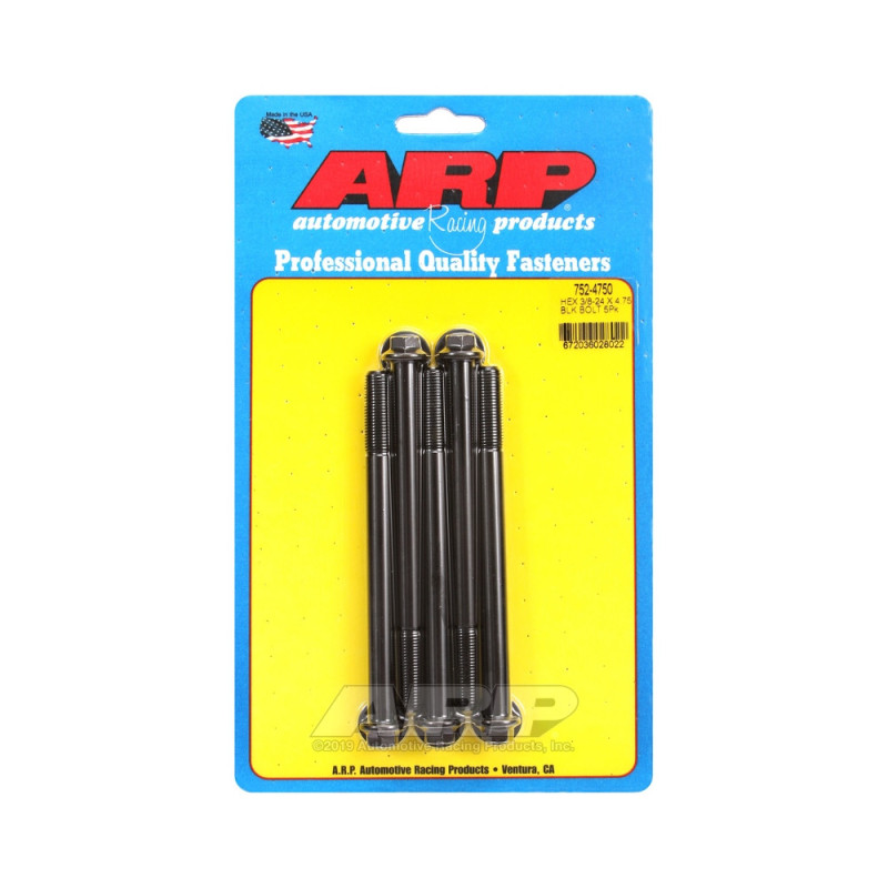 Universalschrauben ARP kleiner Kopf 3/8-24 - Black Oxyde Hex x5 - ARP-752-4750 - 752-4750 - 3666618227160