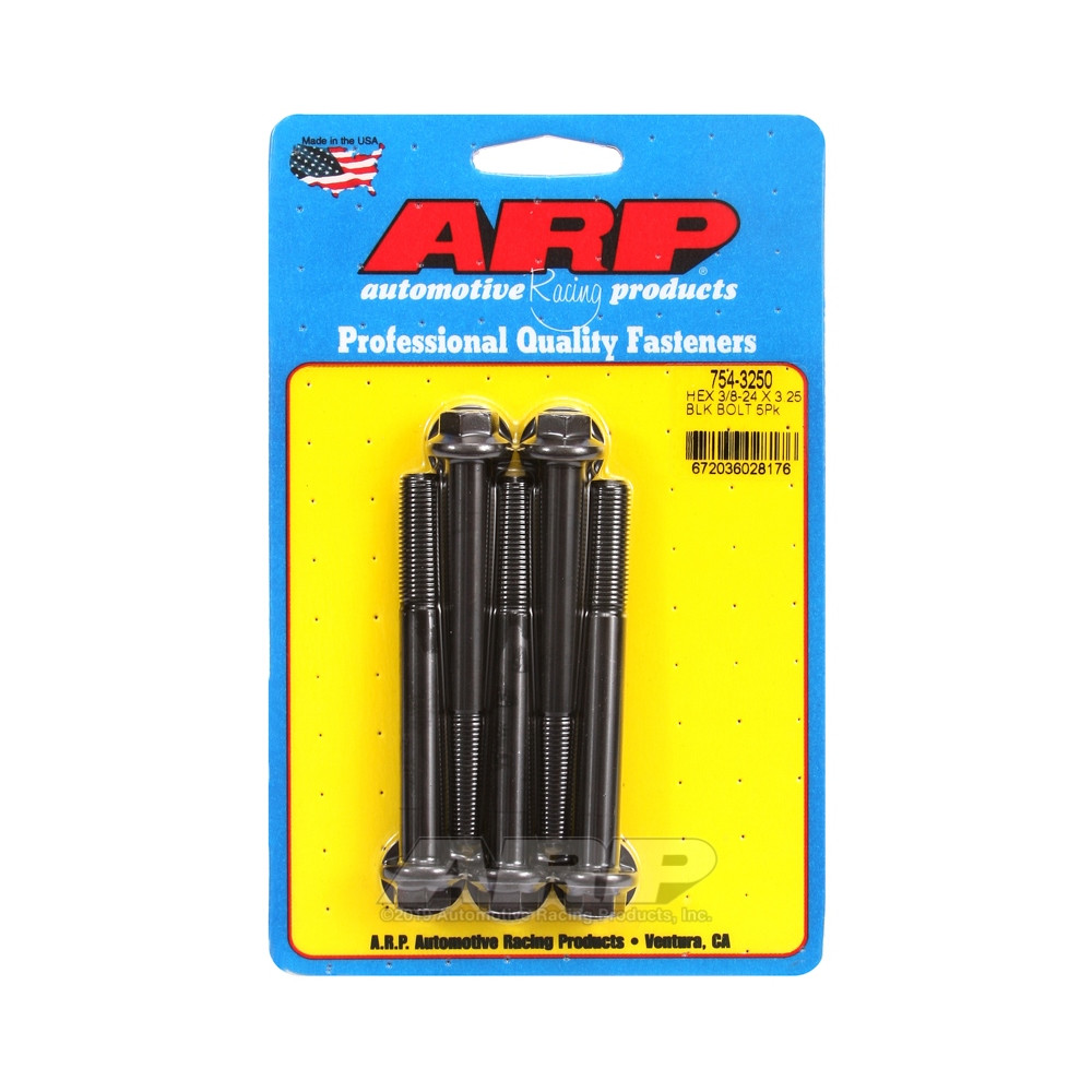 ARP Universal Head Bolt STD 3/8-24 - Black Oxide Hex x5 - ARP-754-3250 - 754-3250 - 3666618227450