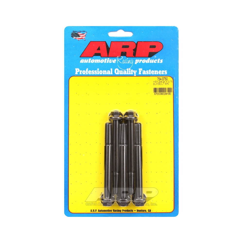 ARP Universal Head Bolt STD 3/8-24 - Black Oxide Hex x5 - ARP-754-3750 - 754-3750 - 3666618227474