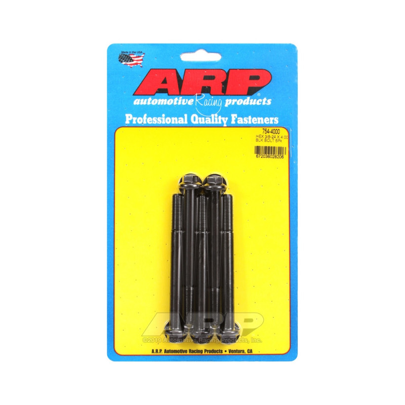 Boulonnerie universelle ARP tête STD 3/8-24 - Black Oxyde Hex x5 - ARP-754-4000 - 754-4000 - 3666618227481