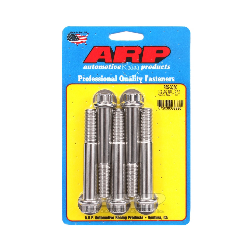 Universal Bolt ARP 1/2-20 - Stainless Steel 12 Pts x5 - ARP-755-3250 - 755-3250 - 3666618227580