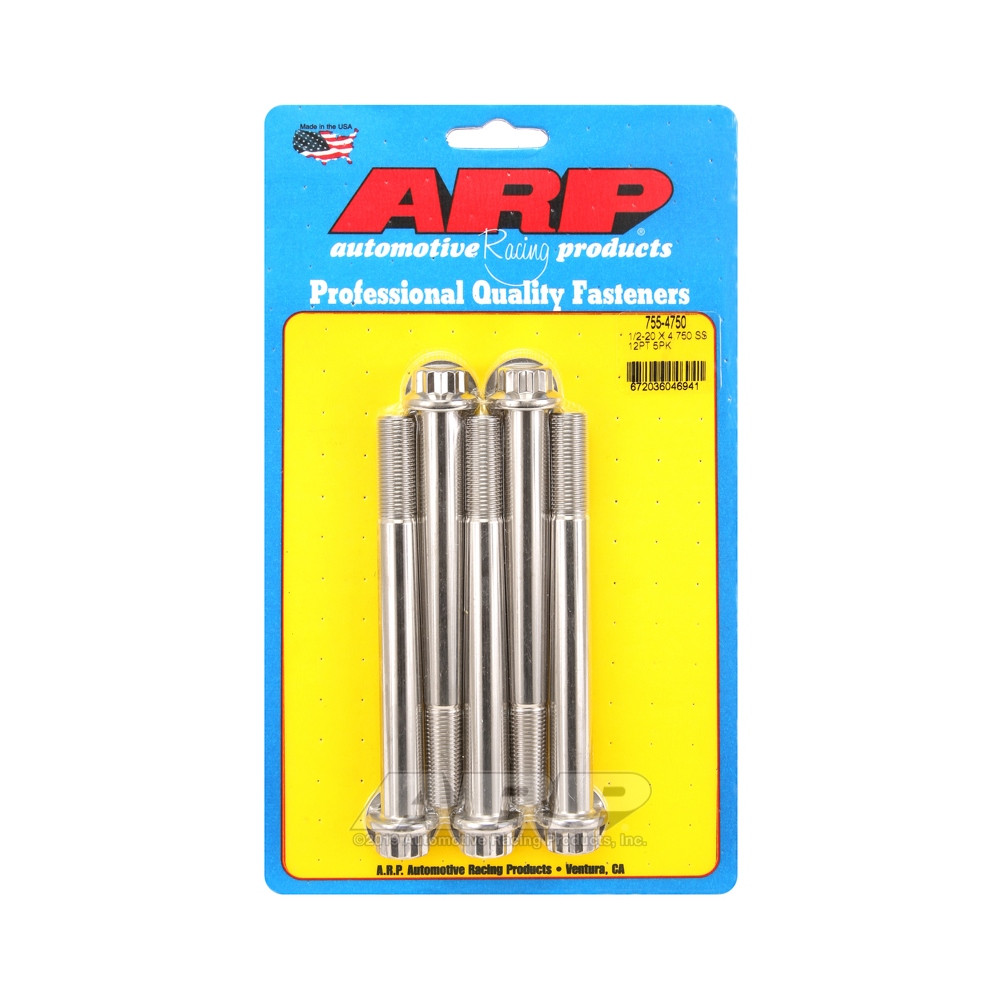 Bullone universale ARP 1/2-20 - Acciaio inox 12 pts x5 - ARP-755-4750 - 755-4750 - 3666618227641