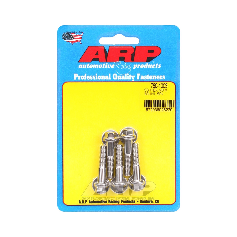 Universal-Schrauben ARP M6 x 1.00 - Inox Hex x5 - ARP-760-1003 - 760-1003 - 3666618228174