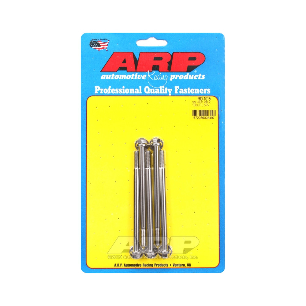 Boulonnerie universelle ARP M6 x 1.00 - Inox Hex x5 - ARP-760-1015 - 760-1015 - 3666618228297