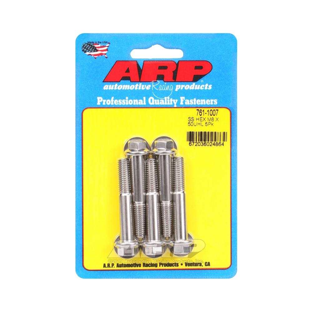 Universal-Schrauben ARP M8 x 1.25 - Edelstahl Hex x5 - ARP-761-1007 - 761-1007 - 3666618228396
