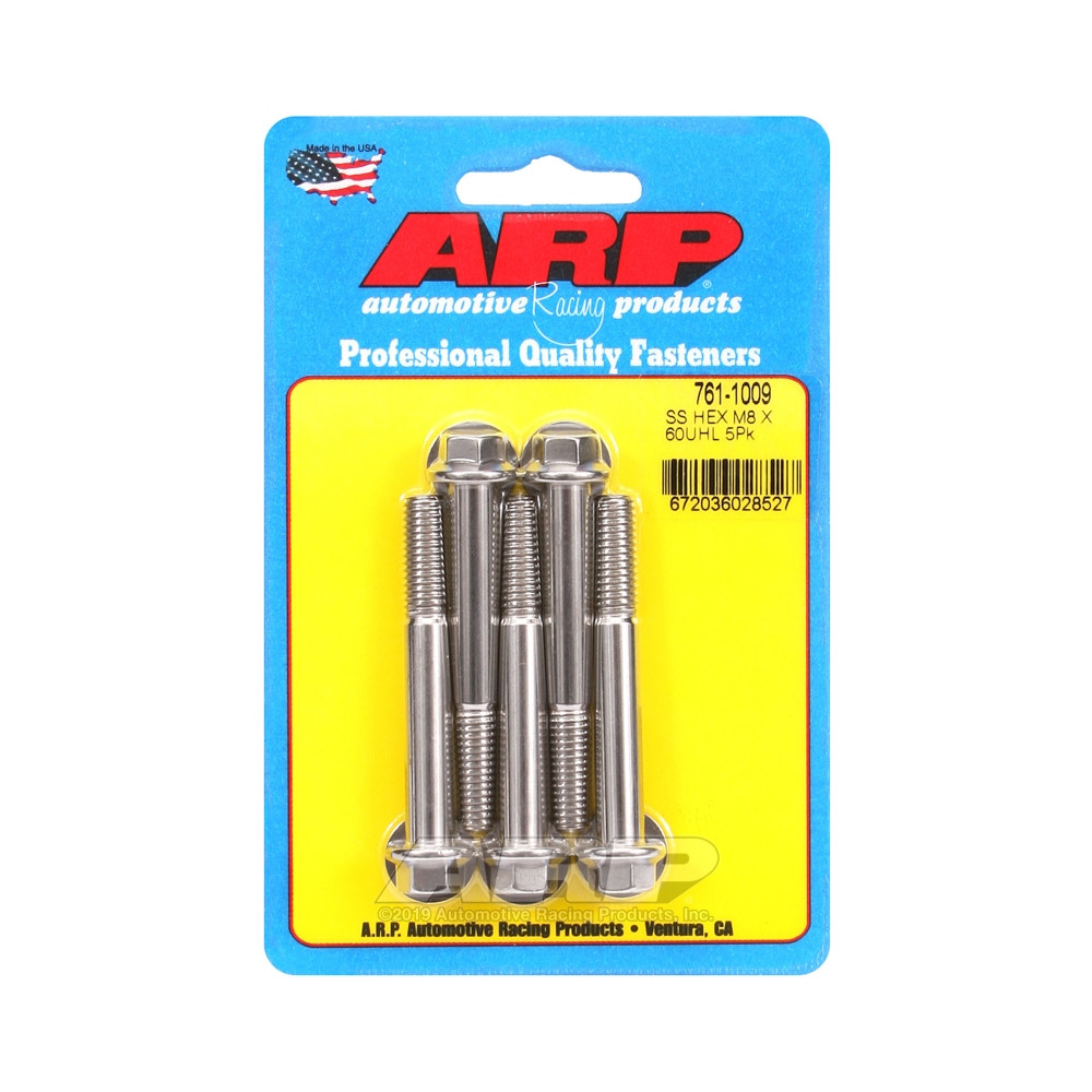 Universal-Schrauben ARP M8 x 1.25 - Edelstahl Hex x5 - ARP-761-1009 - 761-1009 - 3666618228419