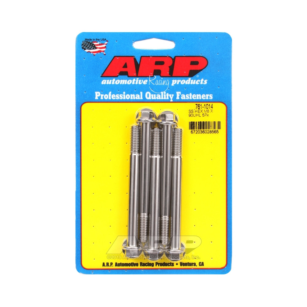 Bullone universale ARP M8 x 1,25 - Esagonale inox x5 - ARP-761-1014 - 761-1014 - 3666618228464