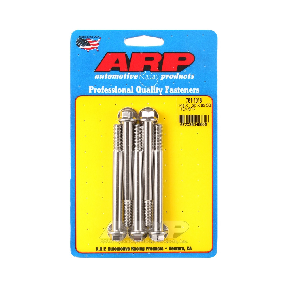ARP Universal Bolt M8 x 1.25 - Stainless Hex x5 - ARP-761-1018 - 761-1018 - 3666618228501