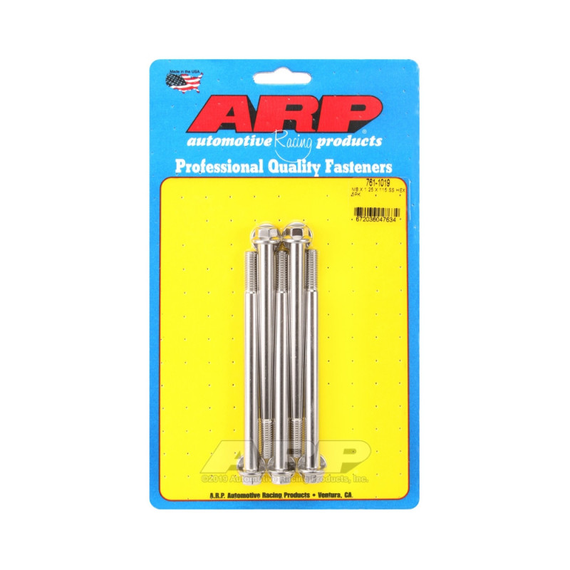 Bullone universale ARP M8 x 1,25 - Acciaio inox x5 - ARP-761-1019 - 761-1019 - 3666618228518
