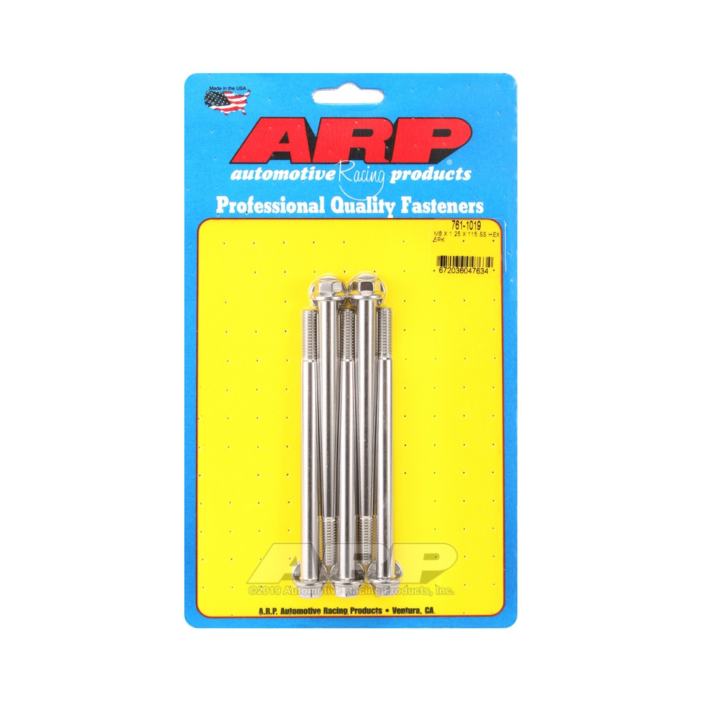 Bullone universale ARP M8 x 1,25 - Acciaio inox x5 - ARP-761-1019 - 761-1019 - 3666618228518
