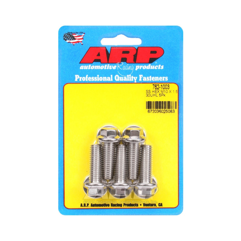 ARP Universal Bolt M10 x 1.50 - Stainless Hex x5 - ARP-762-1003 - 762-1003 - 3666618228549