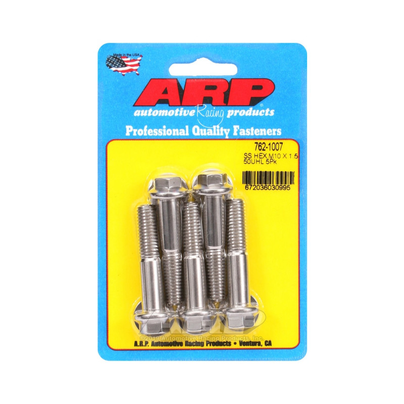 ARP Universal Bolt M10 x 1.50 - Stainless Hex x5 - ARP-762-1007 - 762-1007 - 3666618228587
