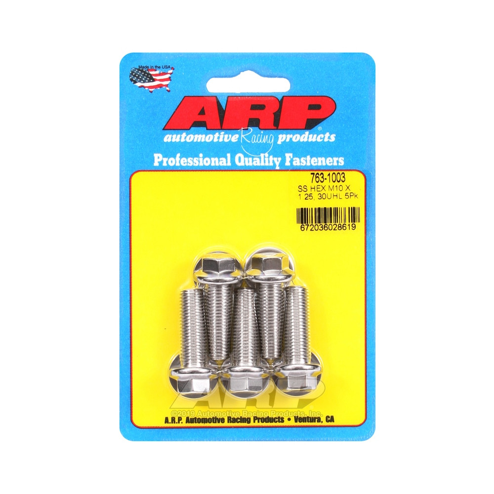Universal-Schrauben ARP M10 x 1.25 - Edelstahl Hex x5 - ARP-763-1003 - 763-1003 - 3666618228679