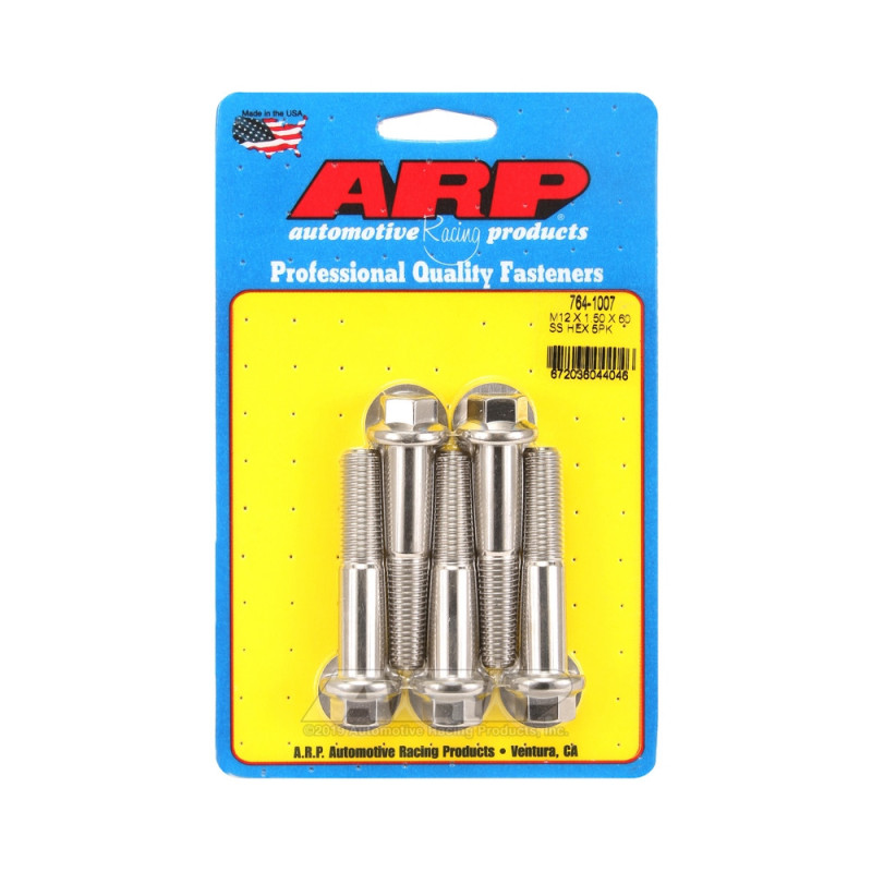 Bullone universale ARP M12 x 1,50 - Esagonale inox x5 - ARP-764-1007 - 764-1007 - 3666618228839