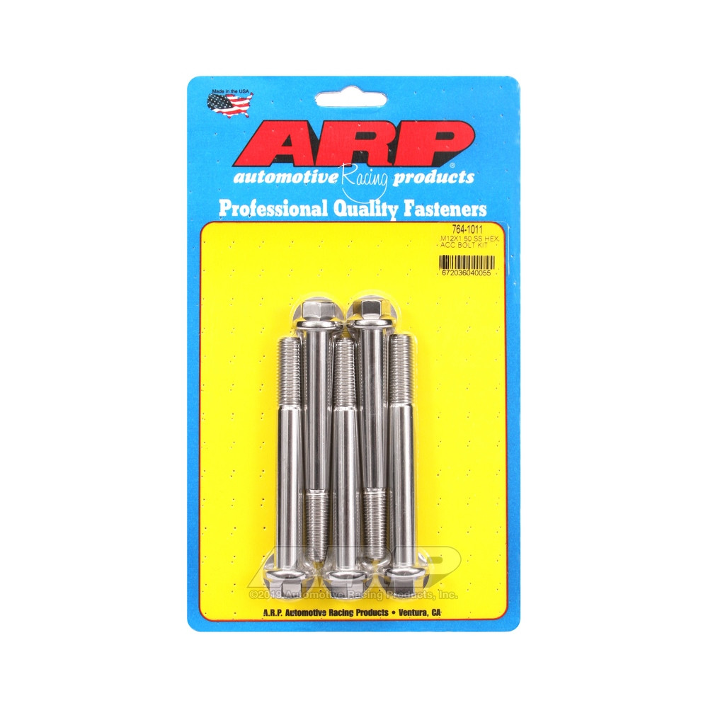 ARP Universal Bolt M12 x 1.50 - Stainless Hex x5 - ARP-764-1011 - 764-1011 - 3666618228877
