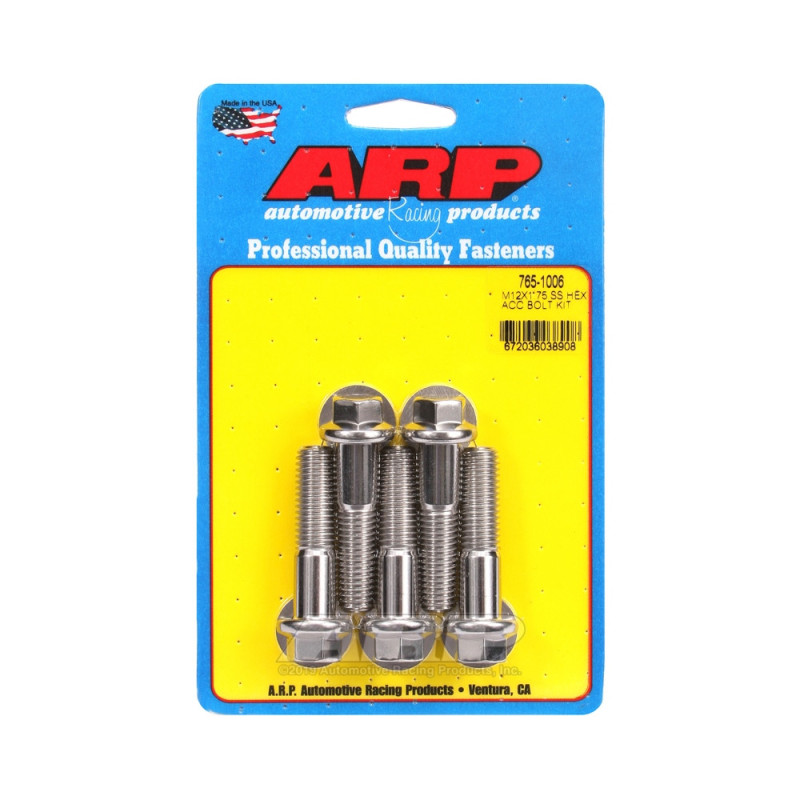 Bullone universale ARP M12 x 1,75 - Esagonale inox x5 - ARP-765-1006 - 765-1006 - 3666618228938