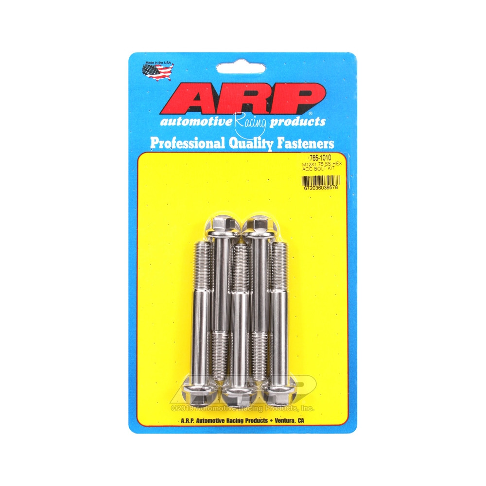 Universal-Schrauben ARP M12 x 1.75 - Edelstahl Hex x5 - ARP-765-1010 - 765-1010 - 3666618228976