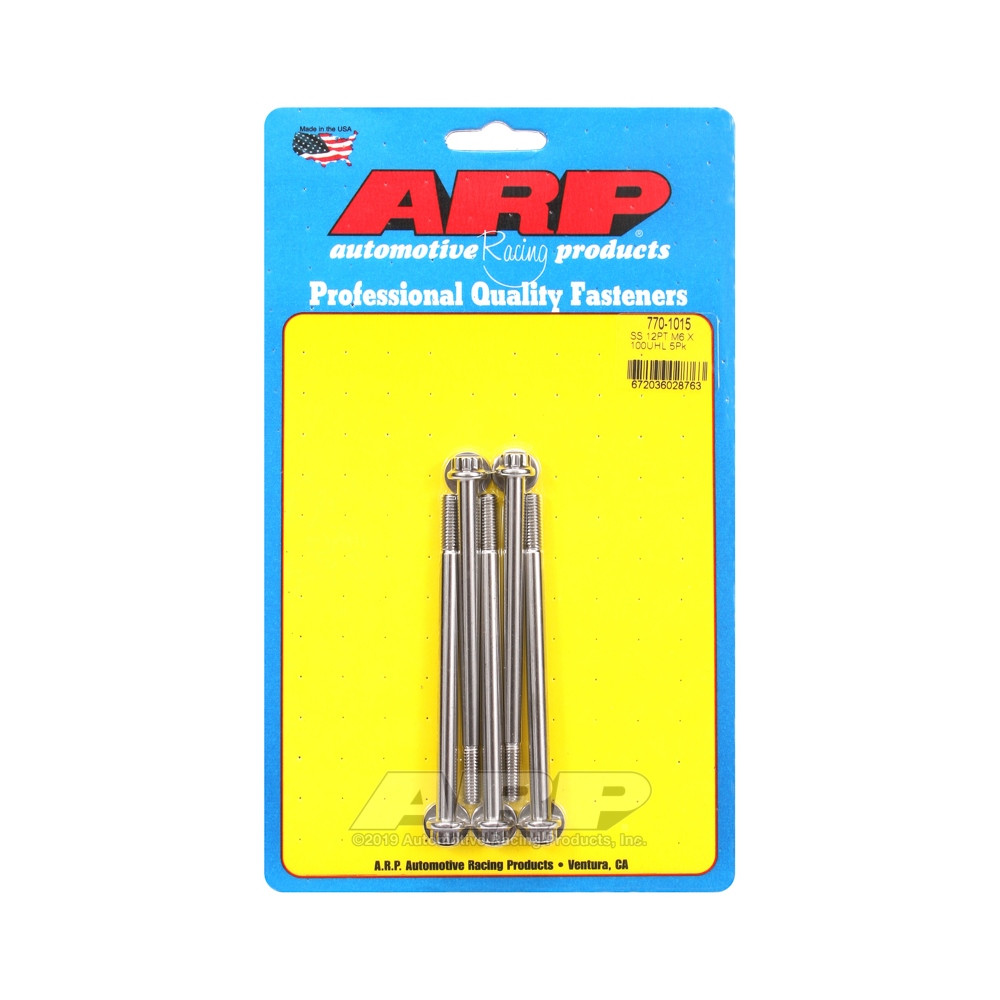 Boulonnerie universelle ARP M6 x 1.00 - Inox 12 Pts x5 - ARP-770-1015 - 770-1015 - 3666618229133