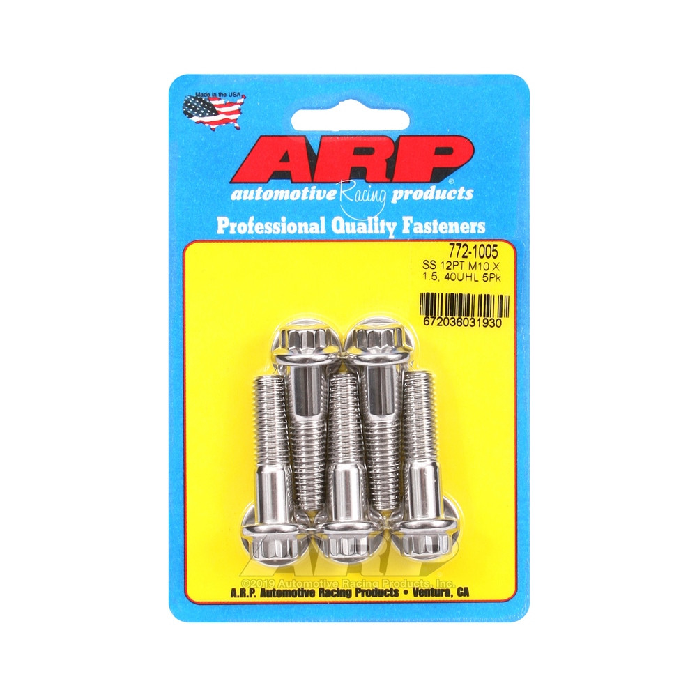 Universal-Schrauben ARP M10 x 1.50 - Edelstahl 12 Pkt x5 - ARP-772-1005 - 772-1005 - 3666618229409