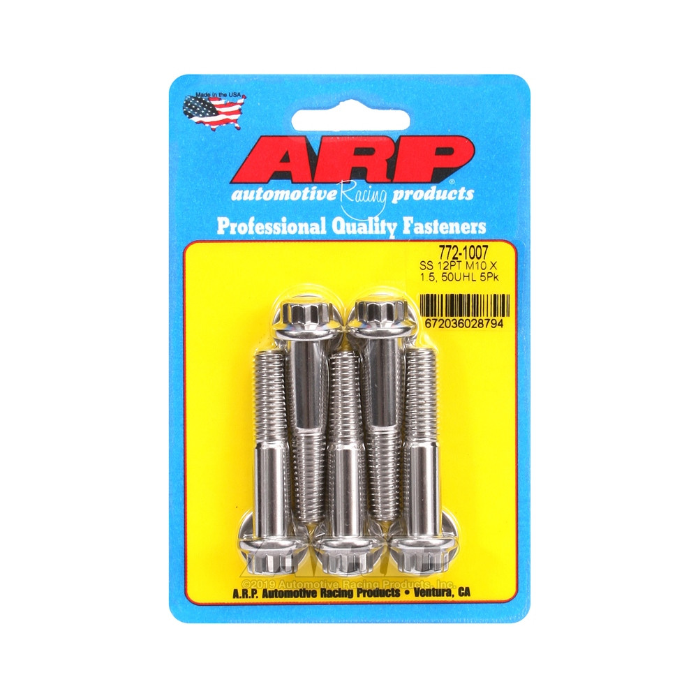 Bullone universale ARP M10 x 1,50 - Acciaio inox 12 pti x5 - ARP-772-1007 - 772-1007 - 3666618229423