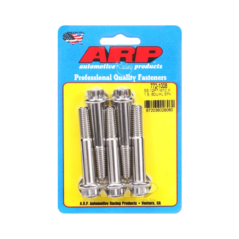 Bullone universale ARP M10 x 1,50 - Acciaio inox 12 pti x5 - ARP-772-1008 - 772-1008 - 3666618229430