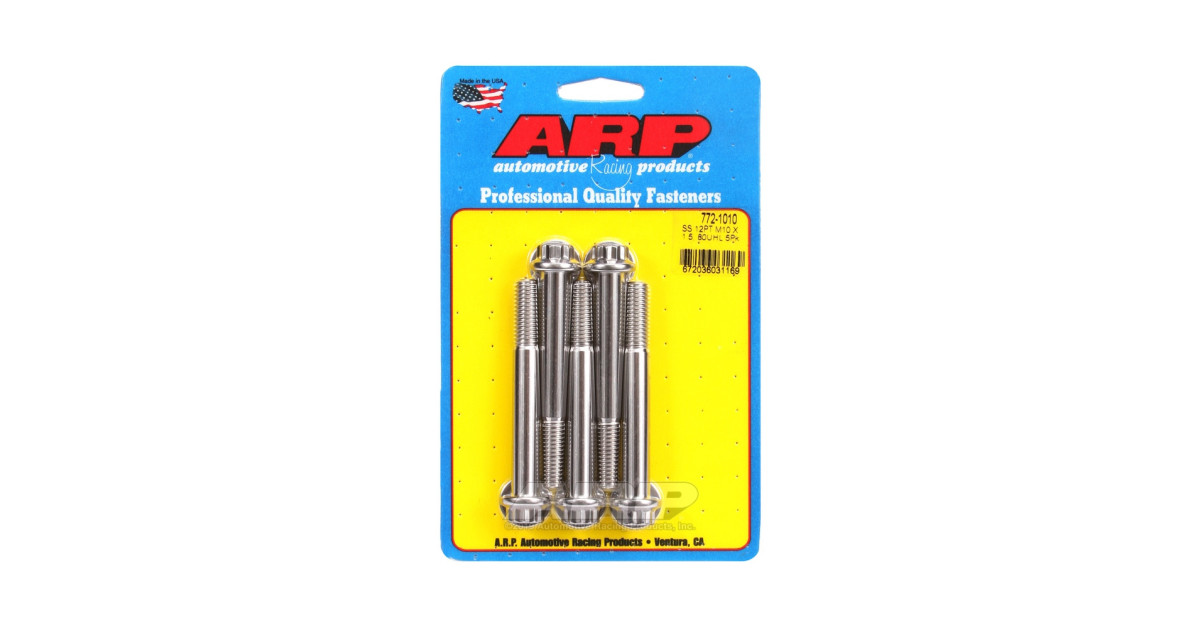 ARP Universal Bolt M10 x 1.50 - Stainless Steel 12 Pts x5