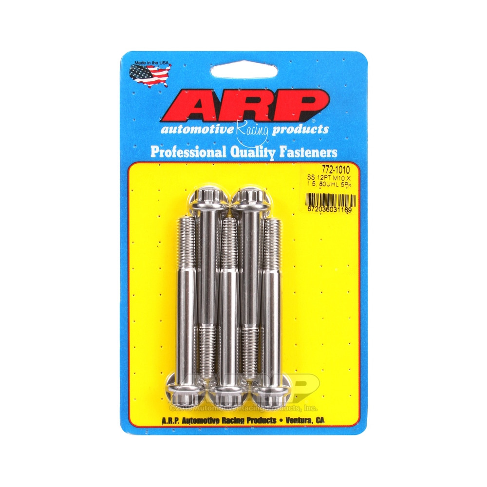 Bullone universale ARP M10 x 1,50 - Acciaio inox 12 pti x5 - ARP-772-1010 - 772-1010 - 3666618229454