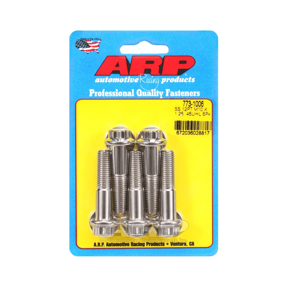 Bullone universale ARP M10 x 1,25 - Acciaio inox 12 pti x5 - ARP-773-1006 - 773-1006 - 3666618229546