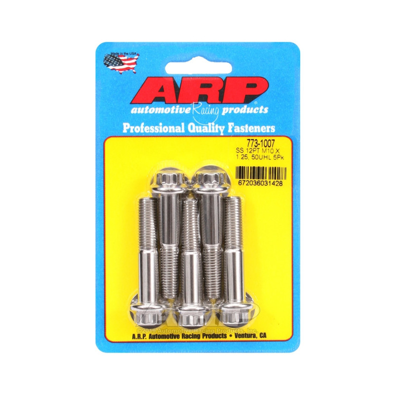 Bullone universale ARP M10 x 1,25 - Acciaio inox 12 pti x5 - ARP-773-1007 - 773-1007 - 3666618229553