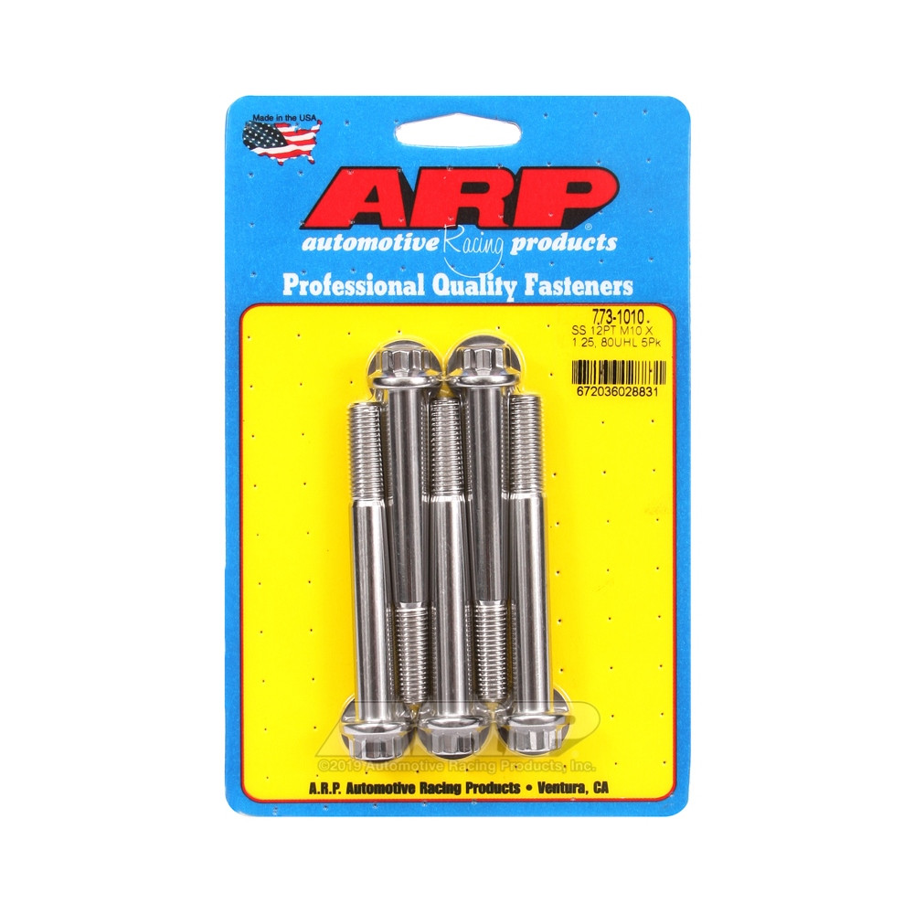 Bullone universale ARP M10 x 1,25 - Acciaio inox 12 pti x5 - ARP-773-1010 - 773-1010 - 3666618229584