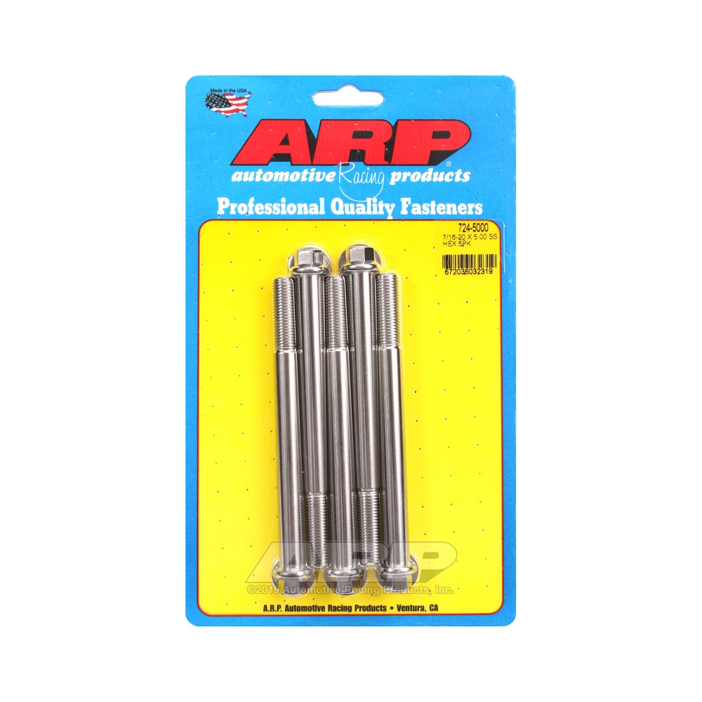 Boulonnerie universelle ARP 7/16-20 - Inox Hex x5 - ARP-727-0500 - 727-0500 - 3666618199344