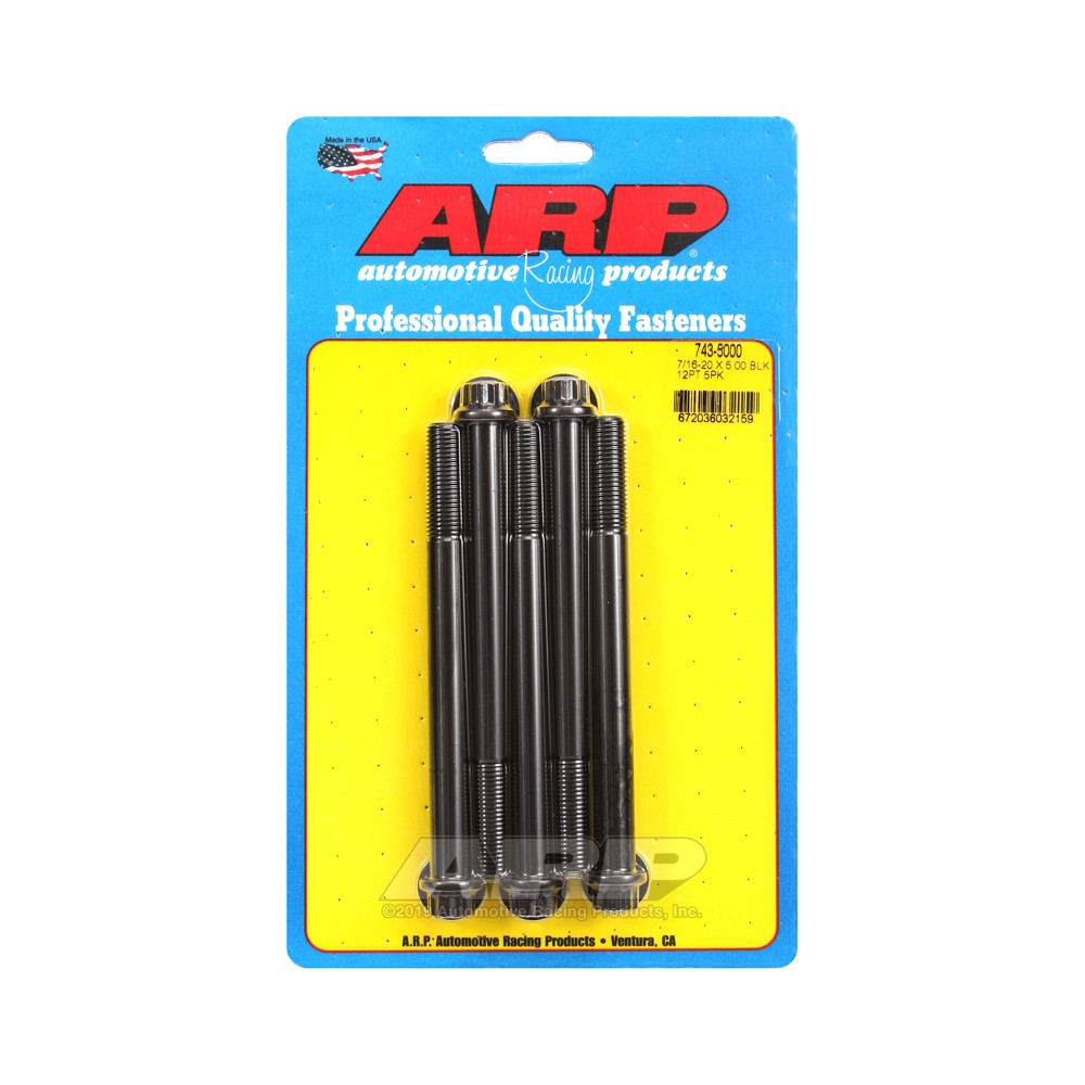 Universalschrauben ARP 7/16-20 - Black Oxyde 12 Pts x5 - ARP-746-3625 - 746-3625 - 3666618200705