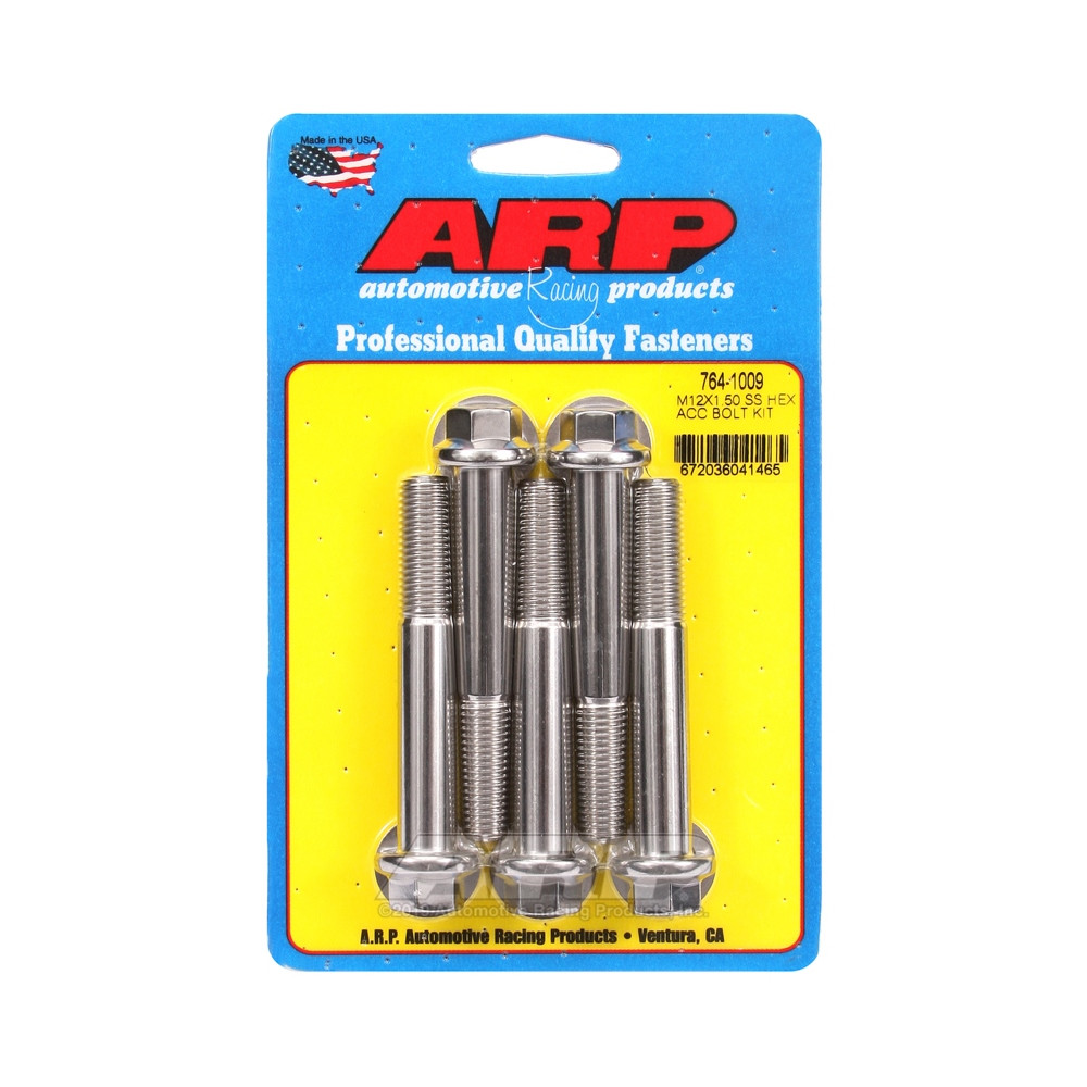 ARP Universal Bolt M12 x 1.50 - Stainless Hex x5 - ARP-764-1010 - 764-1010 - 3666618228860