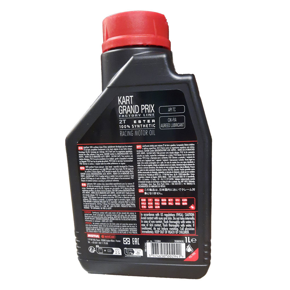 Motul Oil for Karting Grand Prix 1L - MOT-MOTULKGP - 105884 - 3374650002941