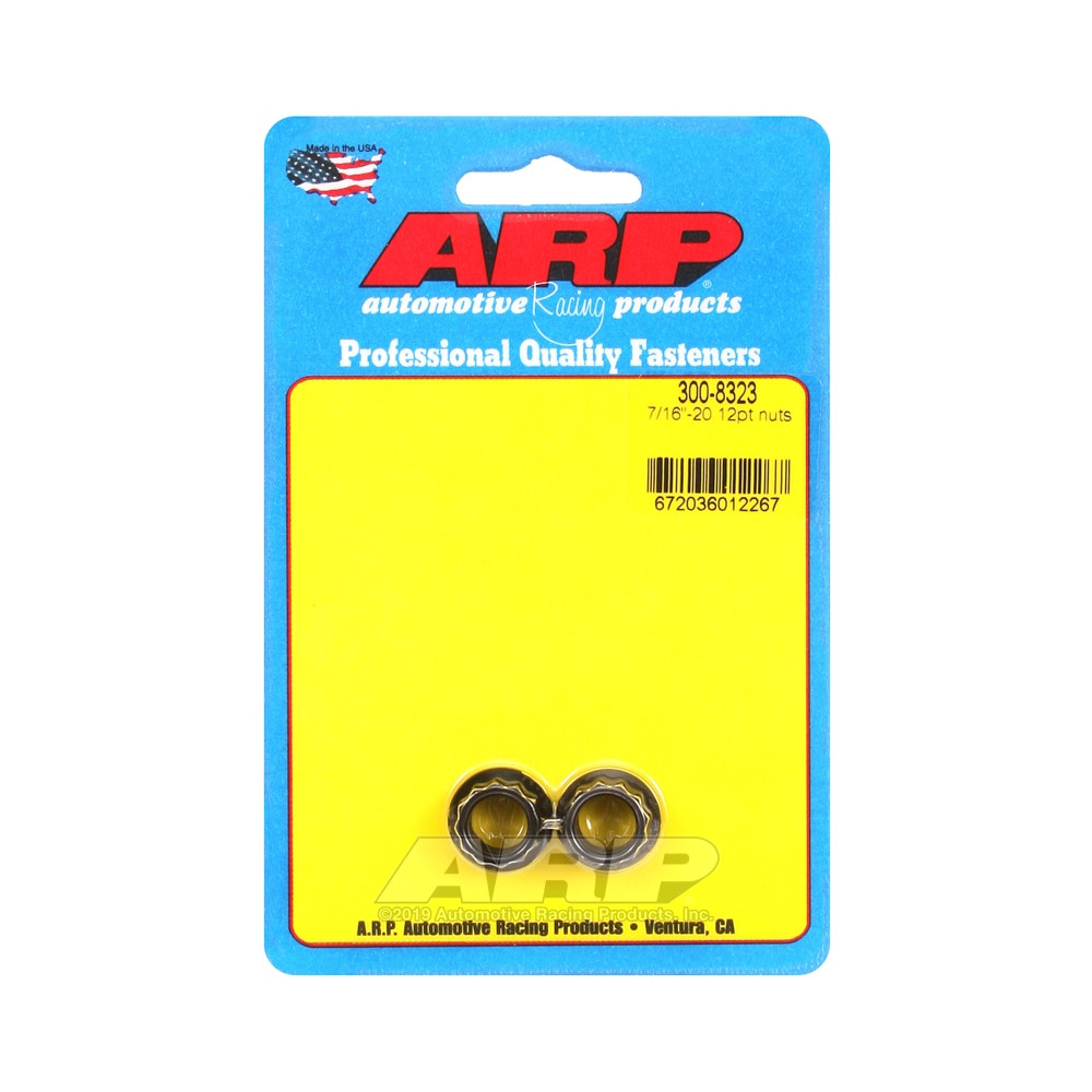 Confezione dadi ARP (2) 7/16-20 - Black Oxyde 12 pts - ARP-300-8323 - 300-8323 - 3666618223407