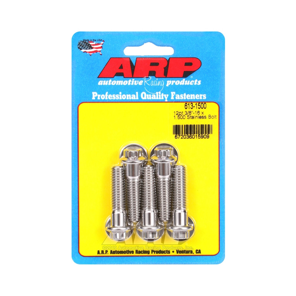 Bullone universale ARP a testa piccola 3/8-16 - Acciaio inox 12 pts x5 - ARP-613-1500 - 613-1500 - 3666618191034
