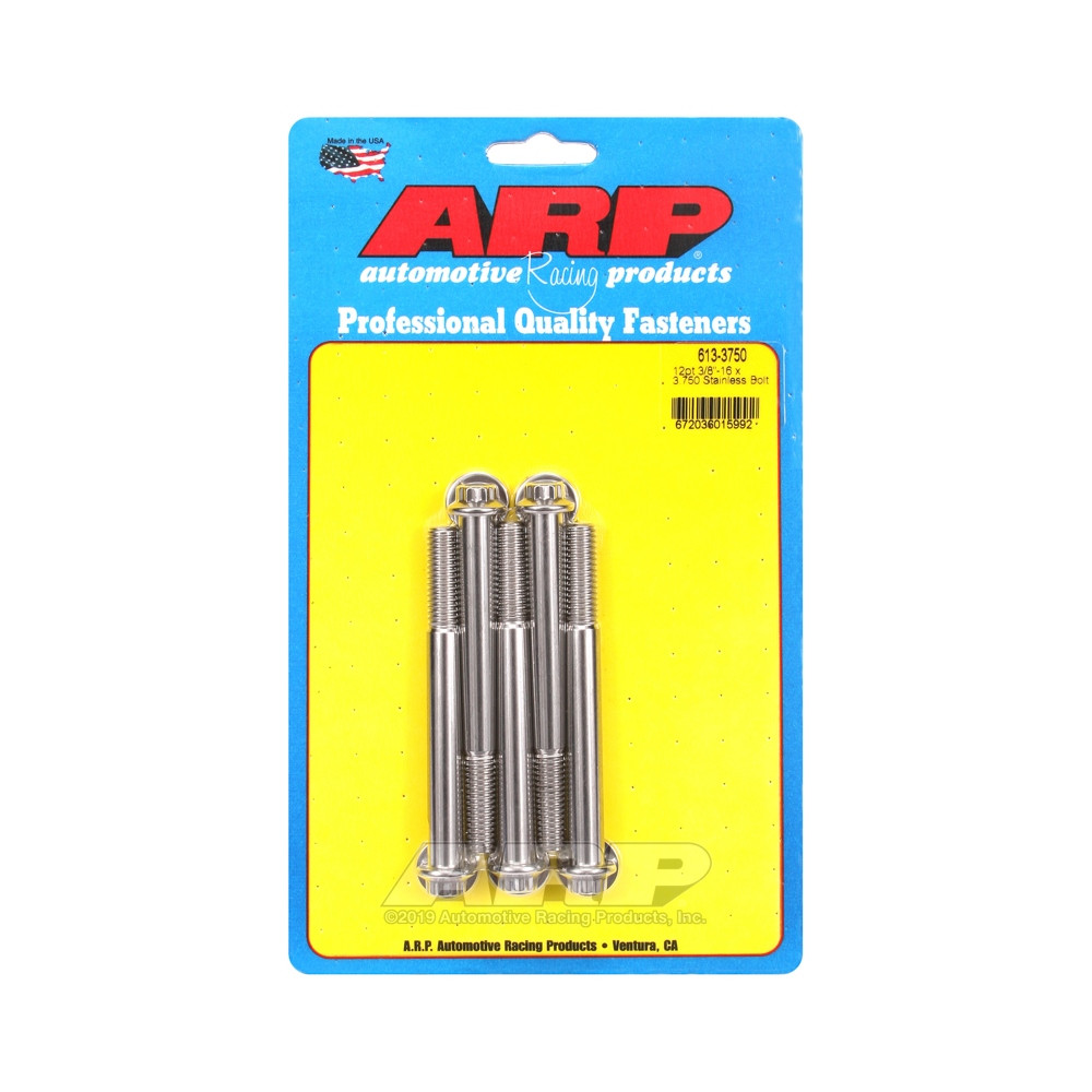 Bullone universale ARP a testa piccola 3/8-16 - Acciaio inox 12 pts x5 - ARP-613-3750 - 613-3750 - 3666618191126