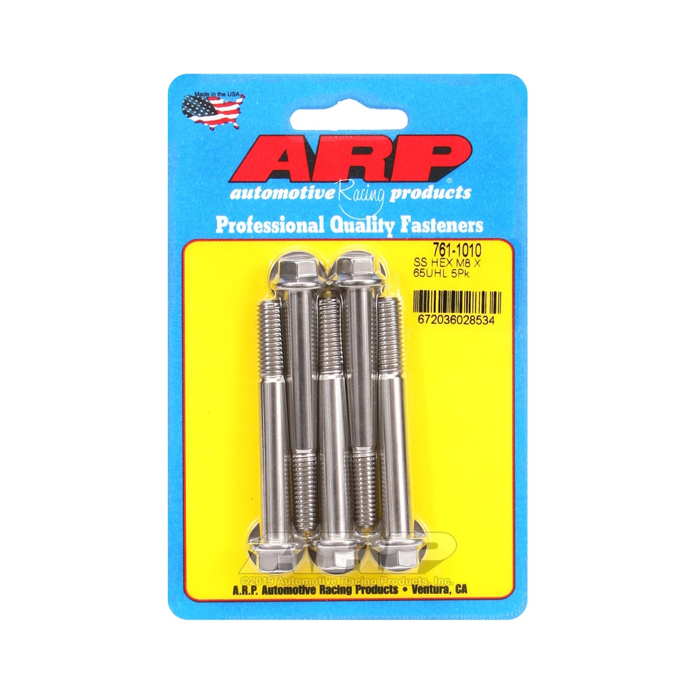 Bullone universale ARP M8 x 1,25 - Esagonale inox x5 - ARP-761-1010 - 761-1010 - 3666618228426