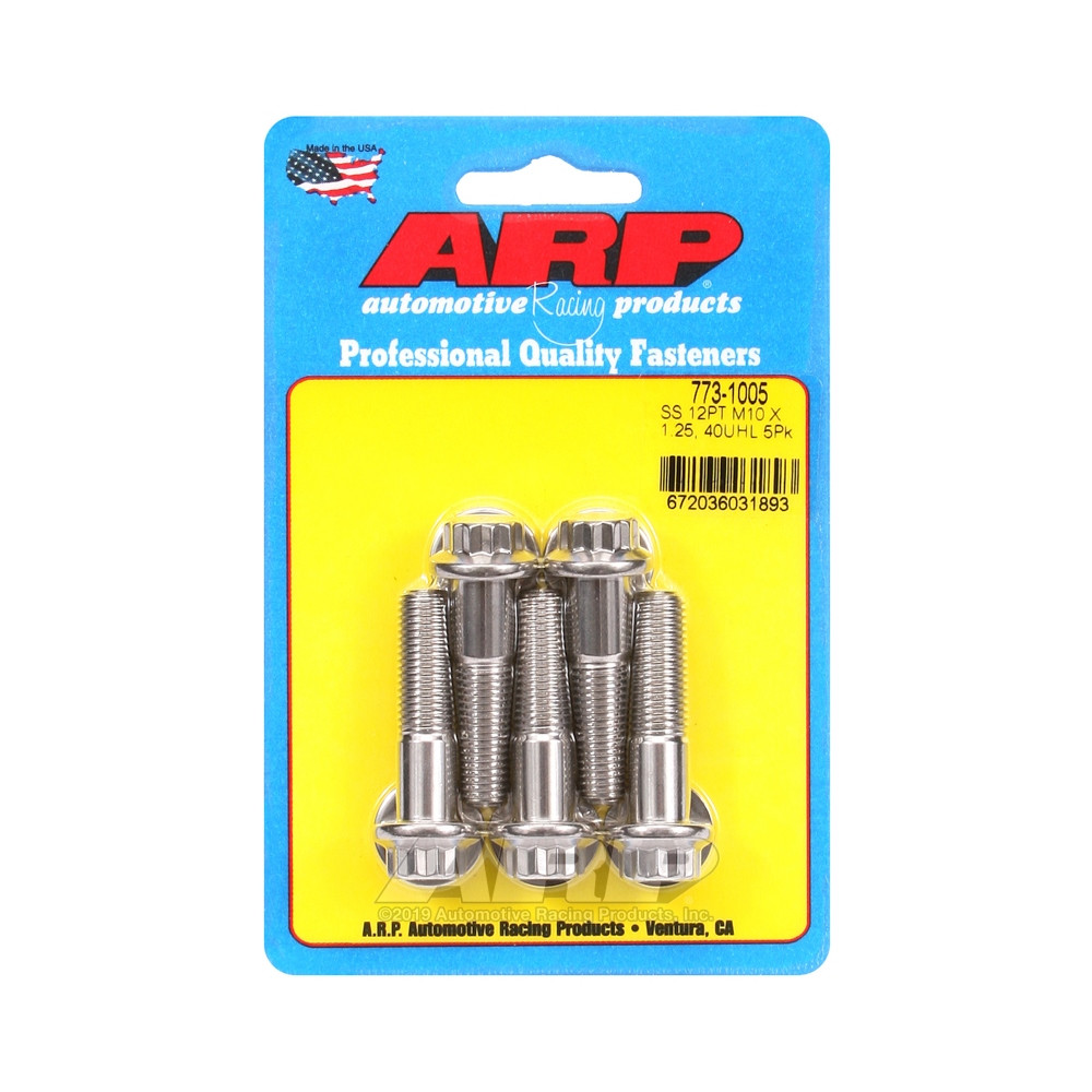 Universal-Schrauben ARP M10 x 1.25 - Edelstahl 12 Pkt x5 - ARP-773-1005 - 773-1005 - 3666618229539