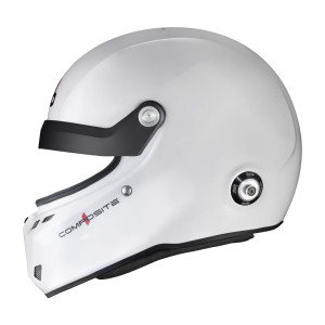 Casque Stilo ST6 GTN Composite blanc/noir - Snell SA2020 FIA 8859-24  Hans FIA8858-10
