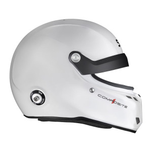 Casque Stilo ST6 GTN Composite blanc/noir - Snell SA2020 FIA 8859-24  Hans FIA8858-10