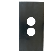 Revotec doppio indicatore della pressione pannello / 305x102 mm / Ø 52 mm / aspetto fibra di carbonio