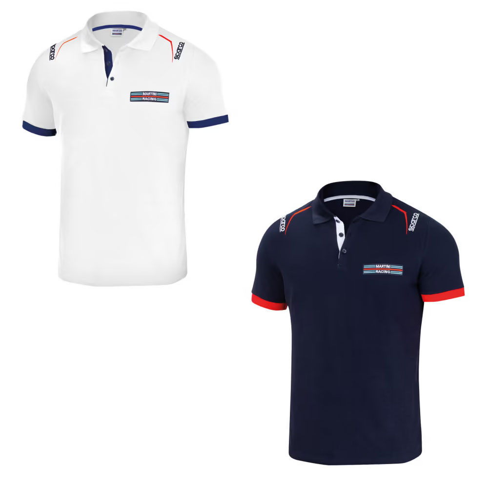 Polo-Shirt mit Sparco Martini Racing-Stickerei - 01276MR.BL.S - 01276MRBI1S - 8033280474645