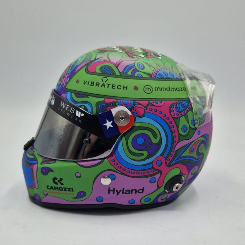 Mini helmet STILO Valtteri BOTTAS 2024 Austin GP special edit - STI-24-BOTTAS-GPSP - MH2402 - 3666618530031