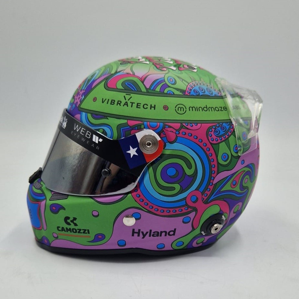 Mini helmet STILO Valtteri BOTTAS 2024 Austin GP special edit - STI-24-BOTTAS-GPSP - MH2402 - 3666618530031