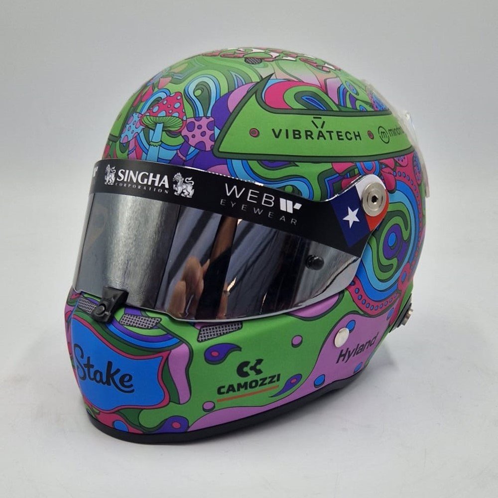 Mini helmet STILO Valtteri BOTTAS 2024 Austin GP special edit - STI-24-BOTTAS-GPSP - MH2402 - 3666618530031