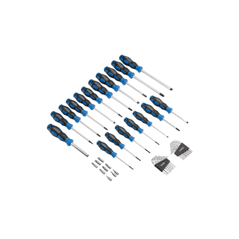 DRAPER soft drive screwdriver, hex key and bit set (44 pieces) - DRA-81294 - D81294 - 5010559812943