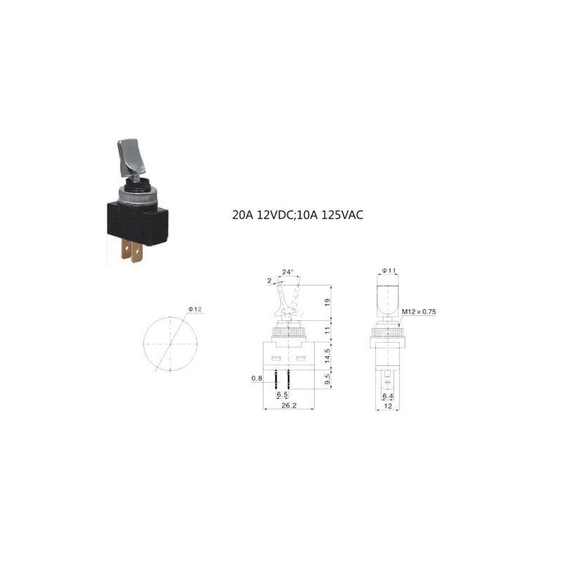 Switch Chrome 2 Positions - LU-K4 - 3661768058404