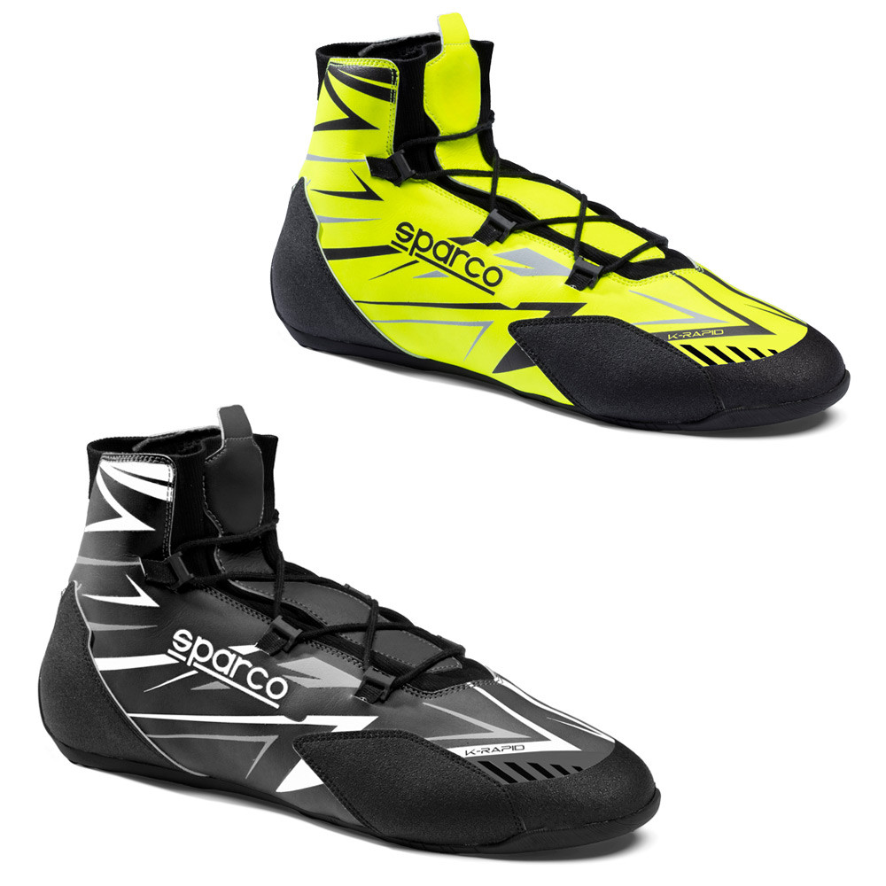 Bottines Karting SPARCO K-RAPID fermetures Lacets FIA8877-2022 - BKB0003B0.N.46 - BKB0003B0K06046