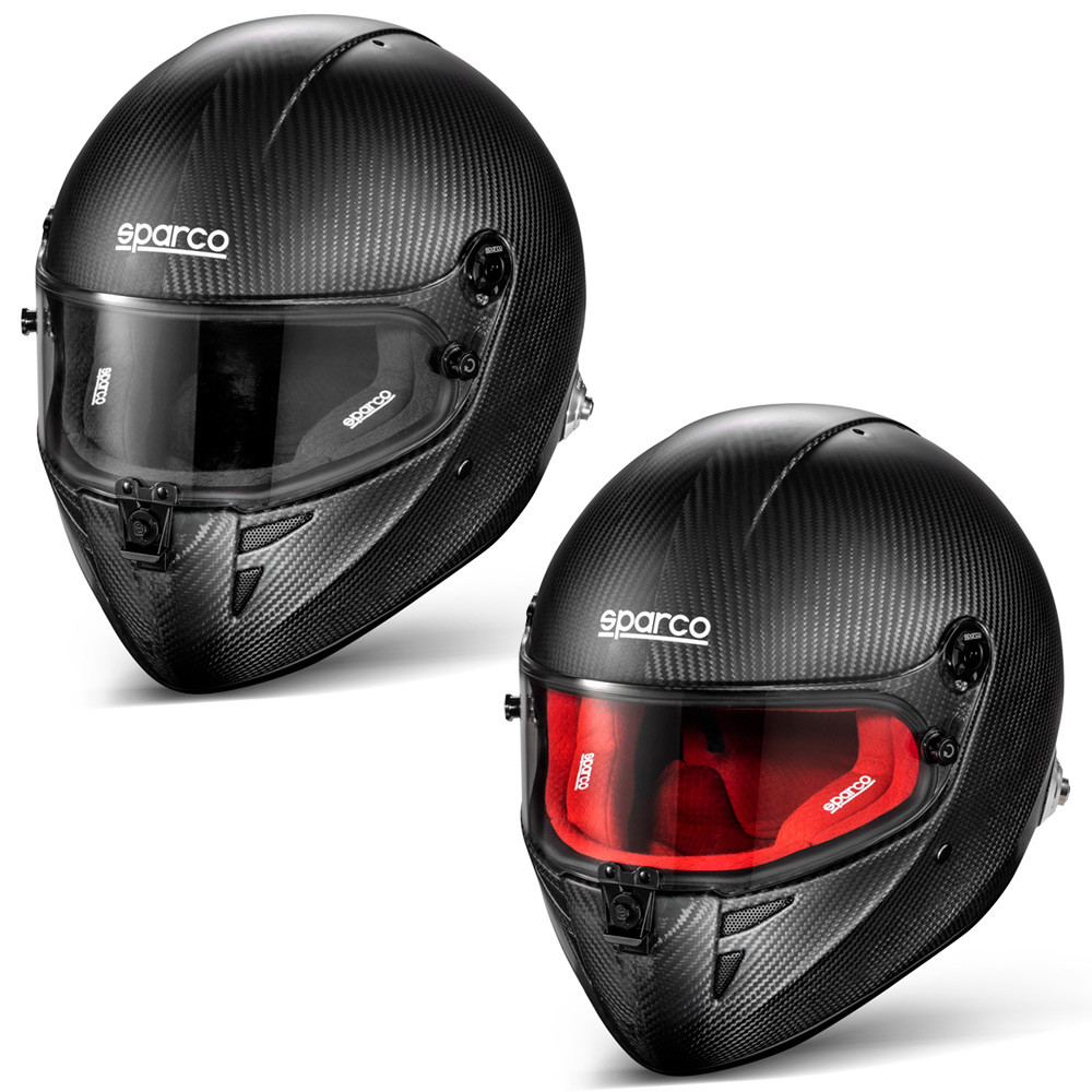 Sparco Stealth RF Carbon Hans Helmet FIA8859-2024 - BRH0003B0.CAN.M - BRH0003B0K0100M